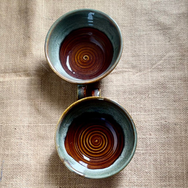 Dakkan Mug | Brown and Grey | Hand glazed | Microwave Safe
