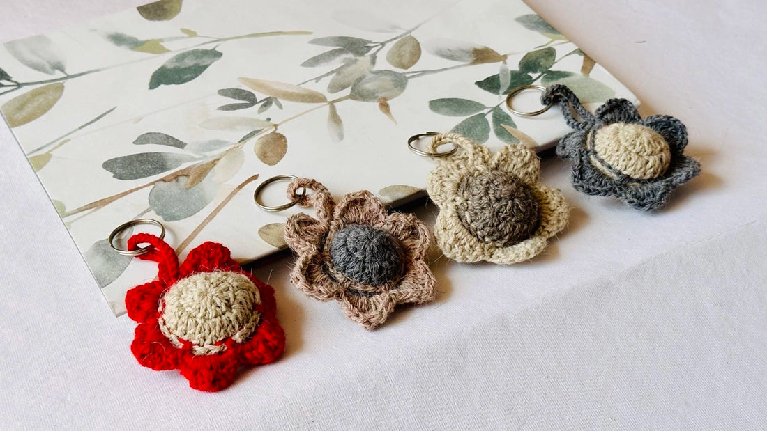 Kusum Keychain | Made in Wool